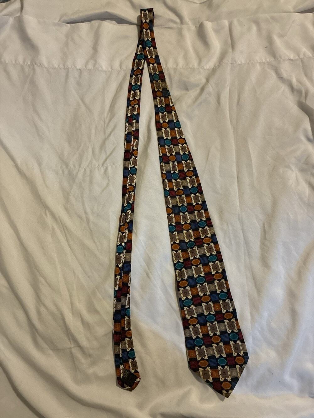 mark alexander 100%silk Tie Made In USA With Imported Fabric